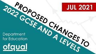 2022 GCSE and A Level Proposed Exam Changes