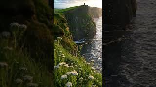 The Enchanting Cliffs of Moher, Ireland #NatureBeauty #CoastalMajesty #GoldenHour #TranquilScenes
