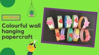 Colourful 3D wall hanging | Art and craft tutorial for Kids | Learnfinity