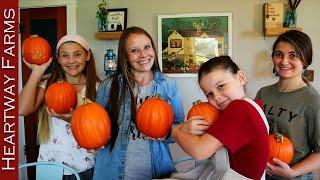 Five Ways to Use Pumpkins | Stocking up for Winter | Fall Pumpkin Harvest | Heartway Farms