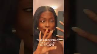 First impression of HAUS LABS FOUNDATION on brown skin #youtube #foundationreview #blackgirlcreator