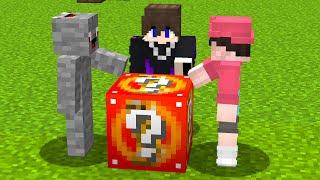 Alphastein vs1vs1vs1 LUCKY BLOCK HUNGER GAMES in Minecraft