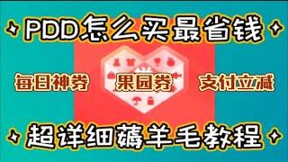 每日神券，果园券，支付立减都怎么用？怎么买最省钱？超详细薅羊毛教程！