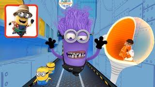 Despicable me Minion rush Evil minion vs Vector boss battle Gru lab gameplay