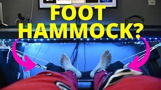 FOOT HAMMOCK? | THE MOST RELAXING WAY TO WATCH TV.