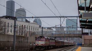 Federal Railroad Administration visits the MBTA | FRA Train at new Ruggles station