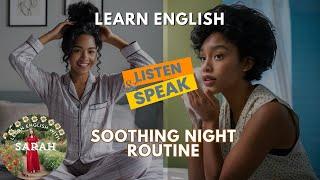 My Night Routine | Learn English with Sarah | Practice English