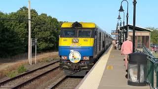 Long Island Rail Road Train 16 the Cannonball at Westhampton Friday August 30, 2024