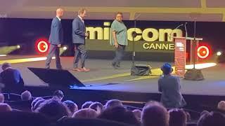 Tom Jennings honors Peter Hamilton, Michael Cascio & Hamish Mykura at MIPCOM'23, Cannes