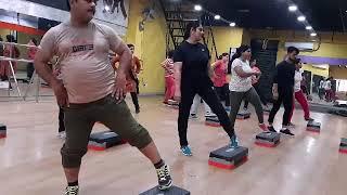 Stepper workout.... AEROBICS WORKOUT HOUSE OF FITNESS