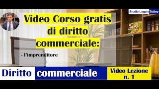 Diritto Commerciale Video Lezione n.1: L'imprenditore