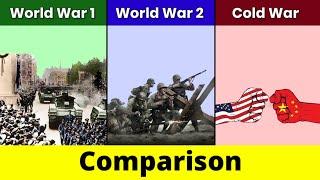 World War 1 vs World War 2 vs Cold War | Cold War | World War 1 | World War 2 | Comparison | DD 2.o