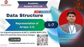 DSUC7:  Two Dimensional Array in Data Structure | Memory Representation of 2D Array