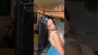 Penteado fácil com liguinhas  #penteados #penteadosfaceis #tutorial