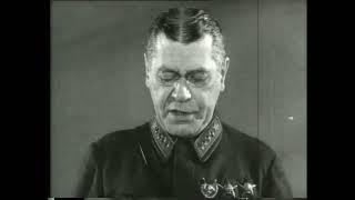 Маршал Шапошников. Присяга бойца Красной армии. Marshal Shaposhnikov. The Oath of a Red Army soldier