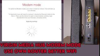 How to put Virgin Media Hub into modem mode to use own router Step by Step Guide