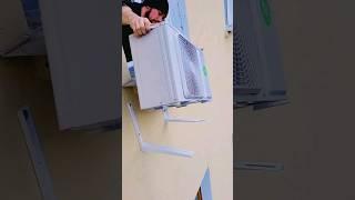 установка наружного блока кондиционера / установка кондиционера Новосибирск #шортс #кондиционеры