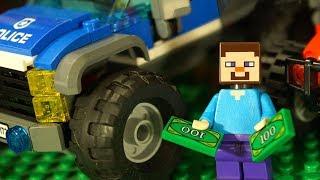 Лего НУБик Майнкрафт и Машинки Лего Полиция LEGO Minecraft