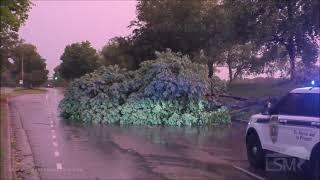 05-06-2021 Huntsville, AL - Severe Thunderstorm Warning, Damaging Winds, Tree Damage, Vivid Rainbow