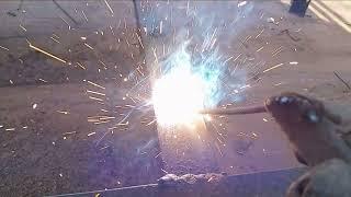 How to use the welding rod on 5 mm metal