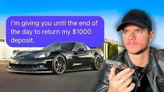 Marketplace Corvette Scammer Steals $1,000 from Me