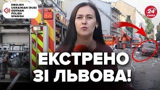 LIVE NOW! Urgent report from the impact site in Lviv. 24 Channel host shares attack details