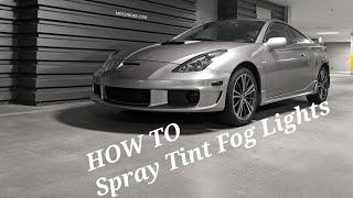 MITCH DORE | How To Tint Your Fog Lights Celica GT-S