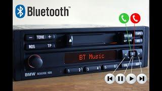 ⭐ BMW E36 Radio REVERSE RDS with Bluetooth, line out, AUX in and hands-free E31 E32 E34 M3 M5