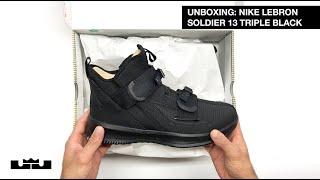 UNBOX – LEBRON SOLDIER 13 TRIPLE BLACK