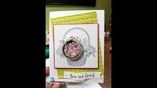 Spotlighting with Stampin' Up! Mini Embroidery Hoop and Diana Gibbs