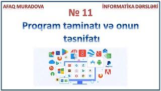 Dərs 11. Proqram təminatı və onun təsnifatı