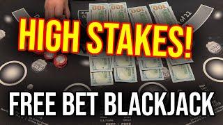 INSANE  LAS VEGAS FREE BET BLACKJACK SESSION!