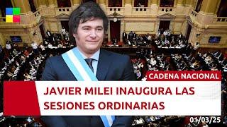 JAVIER MILEI INAUGURA LAS SESIONES ORDINARIAS - DISCURSO COMPLETO (01/03/2025)