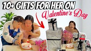 SURPRISING my Girlfriend with 10+ gifts on VALENTINE'S DAY ~ Her priceless reaction ~ Xorem & Gracy