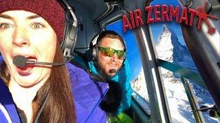 Air Zermatt Gourmet Sightseeing Helicopter Flight - The Pitt Stops Videos (4K)