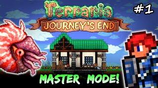 NEW Journey's End Playthrough in MASTER MODE! Terraria Let's Play #1 | Melee Class Playthrough 1.4