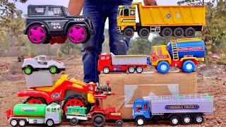 Die Cast Tractor Model Unboxing | 4X4 Mahindra, TATA Truck, Racing Car, Water Tanker, Indian Railway