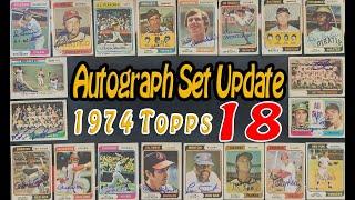 1974 Topps Autograph Set Update 18 -  10 Cards Enter - 6 Gone But Not Forgotten TTM's - 1 HoF'er !