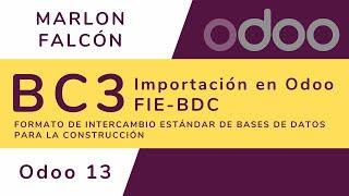 BIM 2.0 Odoo ERP - Importación de BC3 en Odoo ERP. Módulo BIM