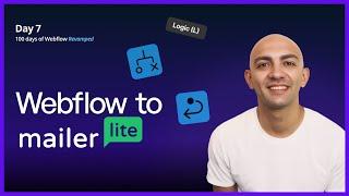 Integrate Mailerlite Email Marketing to Webflow forms with Webflow logic | Day 7/100