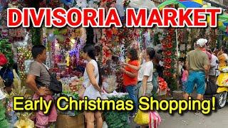 DIVISORIA MARKET 2023 - Early CHRISTMAS WALK at the Biggest Street Market in Manila, Philippines