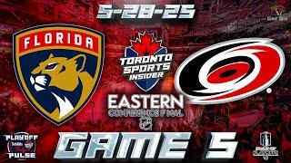 Florida Panthers vs Carolina Hurricanes Game 5 LIVE Stream Game Audio | NHL Playoffs Gamecast & Chat
