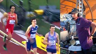 Geoff Wightman commentates on Jake Wightman winning 1500m gold