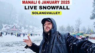 Manali latest snowfall video || Solangvalley live snowfall 6 January 2025 || MD Raz