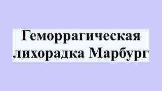 Геморрагическая лихорадка Марбург