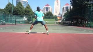 Coach Syed Omer on backhand short swing.