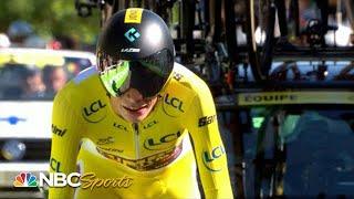 Jonas Vingegaard, Wout van Aert emotional after 1-2 finish in Stage 20 | Cycling on NBC Sports