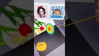 How to make Thread Spinner Toy Diy  ~ Diy craft  #craft #papercraft #shorts #short #shortvideo