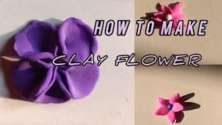 3 different clay flower making||clay flower||how to make clay flower #clay #ytshorts #viralvideo