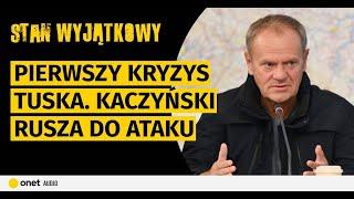 Pierwszy kryzys Tuska. Kaczyński rusza do ataku. Duda spóźnił się na powódź